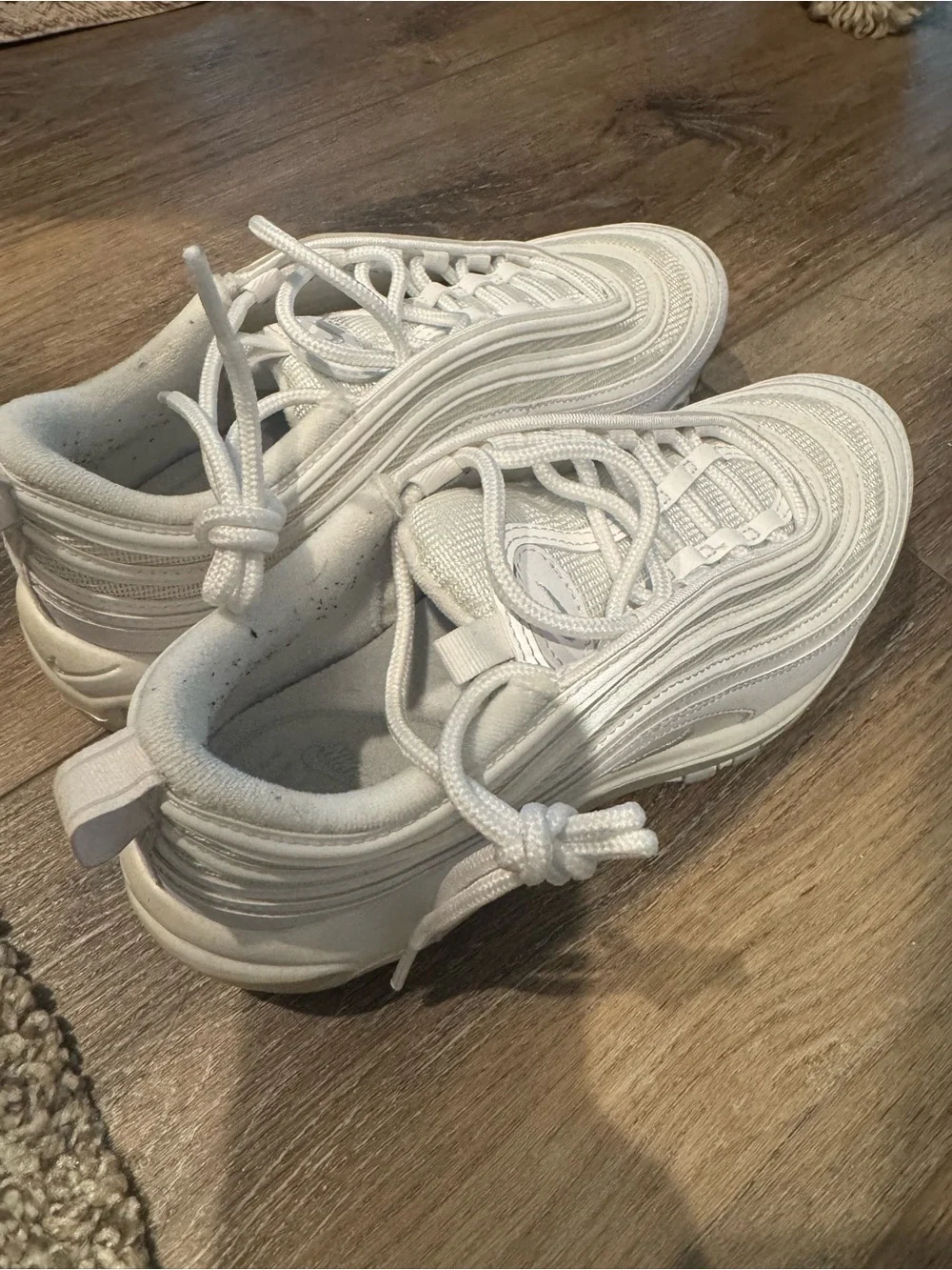 Nike Kids White Lace-Up Athletic Sneakers